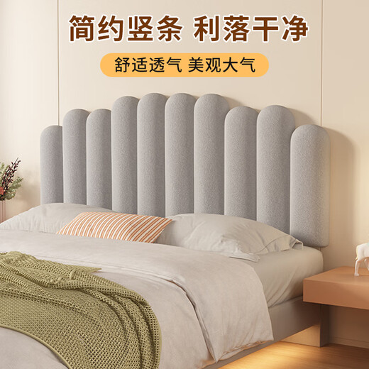 Simple bedside soft bag back cushion bedroom bedside pillow tatami anti-collision dormitory waist cushion new rental house cherry blossom pink + B style single side (quilted bedside cover) soft baby velvet length 120*height 65*thickness 3cm