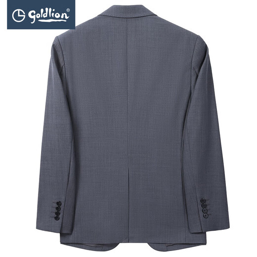 Goldlion suit men's new autumn and winter machine washable wool business formal jacket groom's wedding suit gray-58 56 A suit
