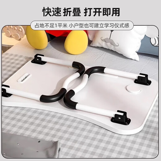 Student quarter bed small table foldable dormitory laptop table student upper bunk bedroom cartoon writing study desk Kurome flat style