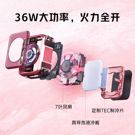 努比亚红魔磁吸散热器5Pro 36W液冷背夹游戏直播半导体神器适用黑鲨4苹果魅族小米iqoo【王者荣耀-公孙离】