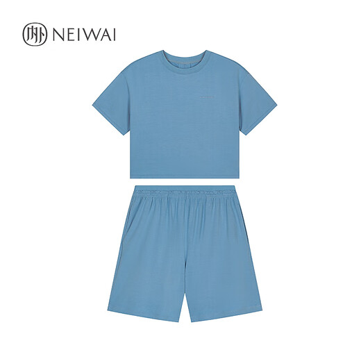 NEIWAI's top choice pajamas, women's home wear, pet series pajamas set, comfortable and comfortable, Twilight Blue M