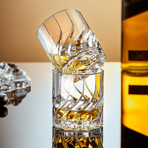 Circle joy glass whiskey glass, thickened European spirit glass, foreign wine glass, household beer glass, single pack