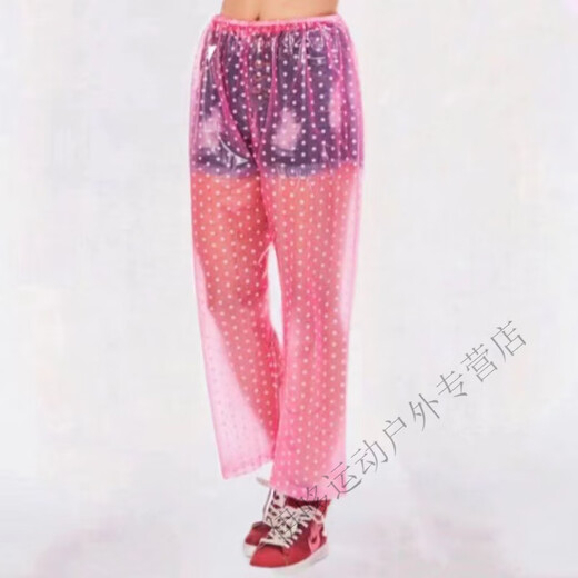 Baichao Men's and Women's Lower Body Rain Pants Single Piece Thickened Explosion-proof Rain and Waterproof Pants for Working, Picking Tea, Takeaway Cycling, Wear-Resistant Heavy Rain Pants, PVC Half Leg Covers, One Pair of Colors Randomly Shipped, One Size Large