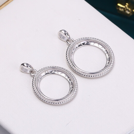 Nanzhi DIY pearl accessories empty support S925 sterling silver twist Mabe pearl necklace pendant jewelry simple temperament for women gold (universal buckle) 14.1mm does not contain beads