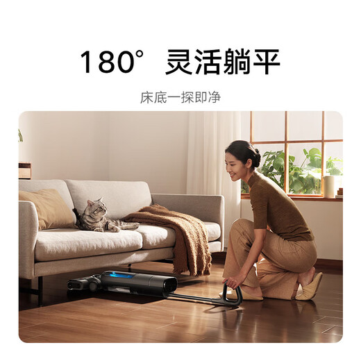 Mijia Xiaomi Wireless Floor Scrubber 3 Pro Lies flat for cleaning 60 degree hot water self-cleaning Hot air drying Hair stripping Welt cleaning 4-in-1 suction, washing, drying and mopping Long battery life Mijia Wireless Floor Scrubber 3 Pro