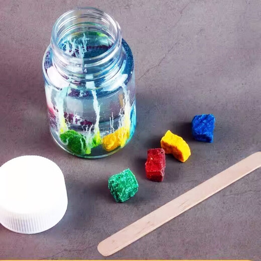 Shiyan Liangpin Children's Experimental Water Garden DIY Chemistry Primary School Students Scientifically Made Silicate Nano-Grown Stone Magic Stone Toy Water Garden (1 Set) with Instructions