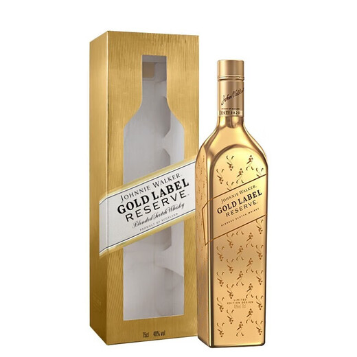 尊尼获加（JOHNNIE WALKER）威士忌 英国威士忌 调和型威士忌 原瓶进口洋酒 尊尼获加金牌威士忌 750mL 1瓶