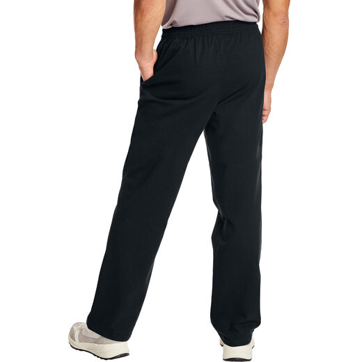 HANES Essentials sweatpants men's cotton knitted pants with pockets black small
