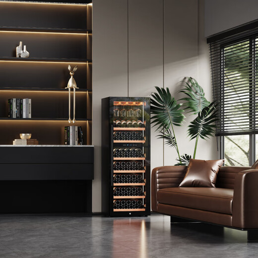 Bai Kailun red wine cabinet constant temperature wine cabinet air-cooled and frost-free multi-functional dual temperature dual control large capacity embedded refrigeration home ice bar office wine living room tea preservation foreign wine white wine single temperature | wifi intelligent connection | multi-function red wine 420L 1.8 meters large capacity first-class energy efficiency