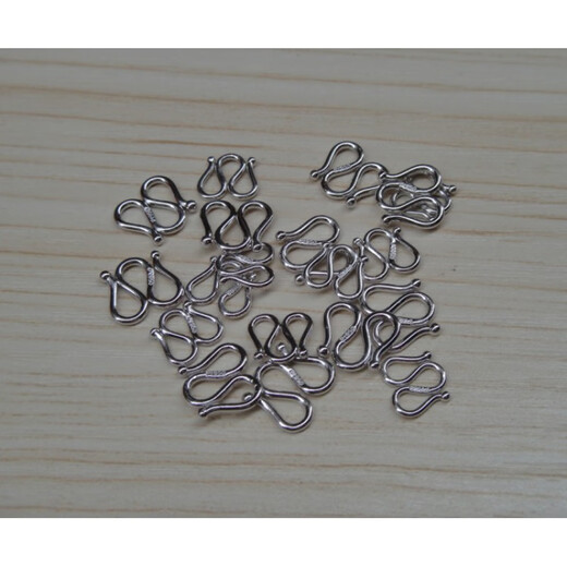 CEENIU Fat Donglai same platinum M buckle PT950 necklace buckle buckle DIY platinum accessories W buckle hand small PT950 platinum S buckle 0.26g