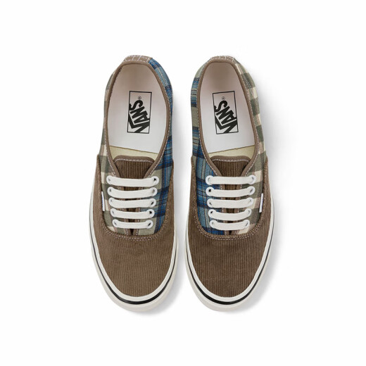 VANS范斯男女鞋Authentic 44 DX低帮运动休闲鞋滑板鞋格子帆布鞋 36