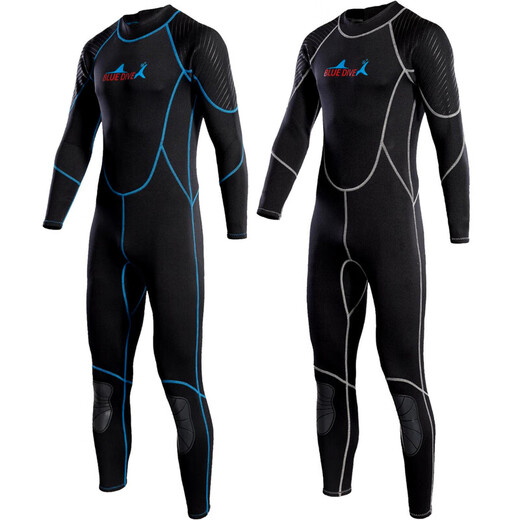 BLUE DIVE wetsuit swimsuit 2mm one-piece men's warm surfing paddleboard motorboat swimming winter swimming snorkeling free cold protection blue line 2XL