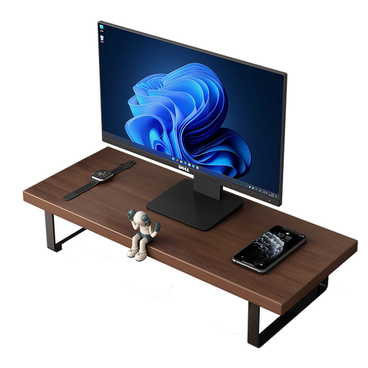 Shanshan Wood Art Monitor Elevated Computer Stand Computer Elevated Desktop Storage Rack Laptop Stand
