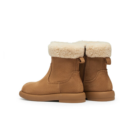 Tianmeiyi Snow Boots Autumn and Winter Commuting Wear Plush Short Boots Thick-soled Casual Slimming Versatile Boots Warm Women's Boots