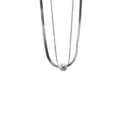 Yinruitai s925 sterling silver ball necklace women's fashionable and exquisite light luxury niche design versatile high-end clavicle chain xl1380 925 silver