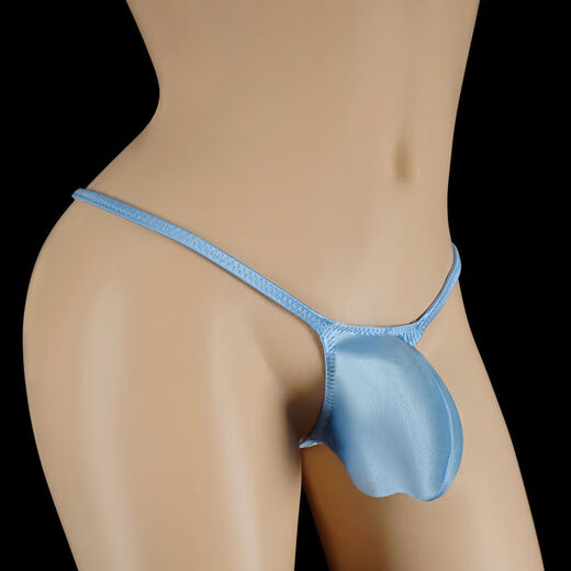 Ju Liangliang Men's G-string Tight Sexy T-Pants Low Waist Underwear Glossy Silky Pure Desire Men's Underwear Good Luck Red M