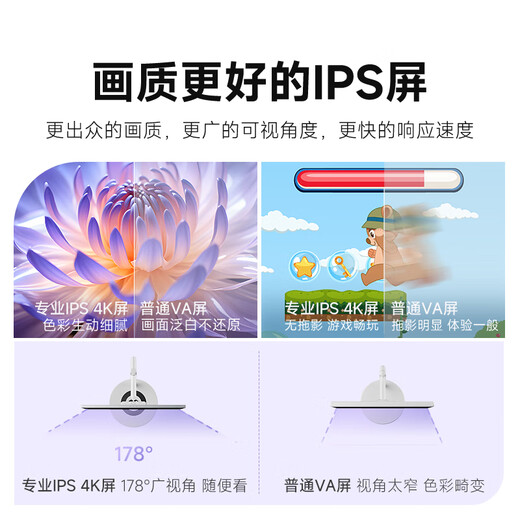 Dangbei PadGO Best Friend Captain Battery Life 4K Version Touch Mobile TV Large Tablet Xpress Screen 27-inch Monitor Best Friend Screen National Subsidy 6+128G (Panda White)