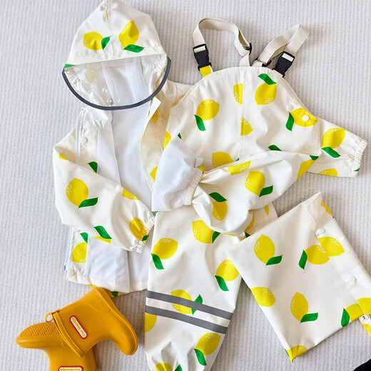 Midelei 2024 split children's raincoat for men and women baby waterproof overalls raincoat for primary school students kindergarten and primary school Cherry S