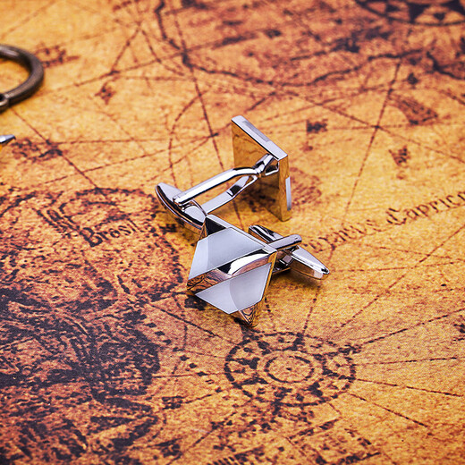 KFLK men's cufflinks, French cuff nails, shirt metal cuff nails, high-end shirt buttons, business gift cuff buttons, white