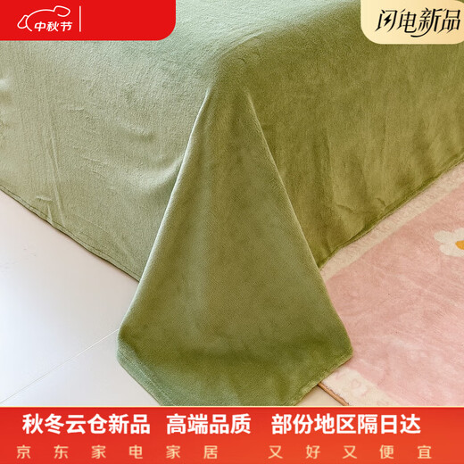 Hengyuan Category A maternal and infant thickened anti-static coral velvet four-piece set cute children's quilt cover and fitted sheet set for boys and girls 4 Guaiguailong 1.5m fitted sheet set four-piece set
