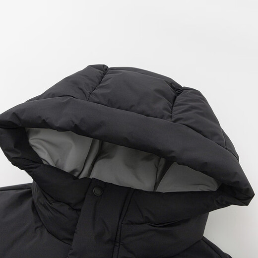 Balabala Children's Clothing Children's Down Jacket Boys 2025 New Winter Warm Jacket Black Tone 00399-Gray Duck Down 110 (Feather Filling 79g)