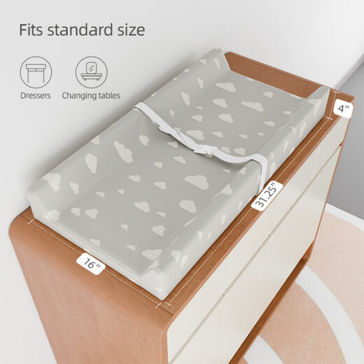 Universal cloth table baby care table Waterproof newborn baby changing cloth massage and touch function bath table New blue particle U diaper changing pad