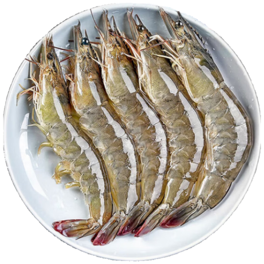 Jingdong Supermarket directly sourced Ecuadorian white shrimp from overseas, salted and frozen, net weight 4Jin Jin is equal to 0.5kg, 60-80 pieces/box, self-operated hot pot ingredients
