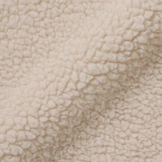 MUJI Men's Long Wool Fleece Jacket Men's Coat 25th Autumn and Winter New Arrival Polar Fleece Men's AB1PBA5A Light Yellow L (175/100A)