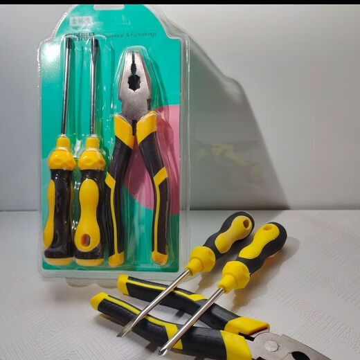 Screwdriver pliers set Home industrial screwdriver vise set Thickened pliers Powerful and versatile Value set 1 vise + 2 screwdrivers 1 piece set