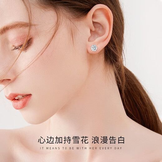 China Gold Starburst Pure Silver Earrings for Women Snowflake Topaz Earrings Gift for Girlfriend and Wife Birthday Wedding New Year and Christmas Jingsuda-Silver Starburst Snowflake Earrings