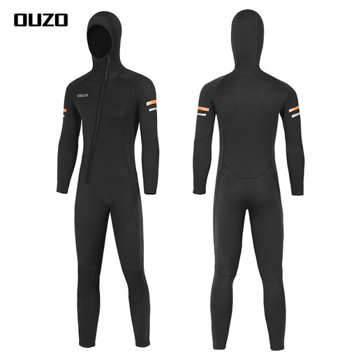 Wetsuit for men 1.5mm 3MM one-piece wetsuit for women cold-proof and warm swimsuit surfing paddle board snorkeling suit new style 1.5MM black gray short-sleeved one-piece back opening male 2XL