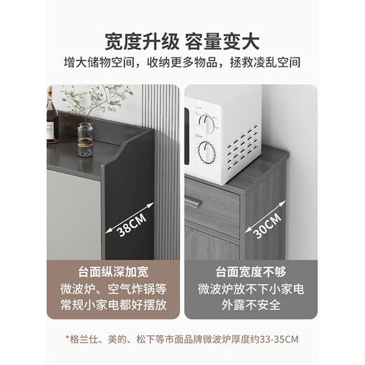 Yijiamu light luxury sideboard cupboard living room wall storage cabinet multi-functional storage cabinet modern simple tea cabinet wine cabinet quality upgrade three doors and three drawers 120CM door-to-door installation