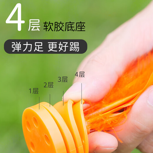 Duweck Feather Shuttlecock Sports Special Kick-Resistant Keys for Children and Elementary School Shuttlecock Competitions Rainbow Color Three Pack