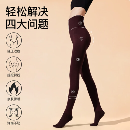 Catman high waist warm belly leggings for women 2025 new winter thickened seamless black pressure leg slimming tights