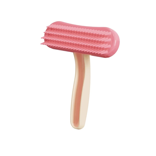 Floating hair comb small pet comb rabbit cat dog silicone comb special guinea pig chinchilla removal floating hair cleaning comb floating hair comb - pink - small - 1