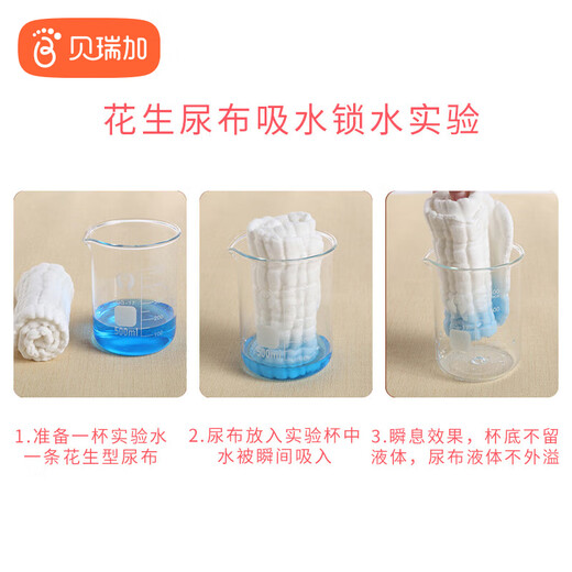 Babyprints diaper baby antibacterial gauze pure cotton newborn diaper ring cloth washable peanut type 10 pack