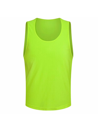 Chishun Mesh atmungsaktives Gegenstück Logo Customized Adult Football Training Weste Outdoor Expansion Weste Number Hemd Weste Fluoreszenzes grünes Erwachsener Modell