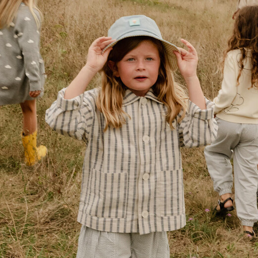 Nest designs PR Xiaoyunduo children's clothing children's stand-up collar striped shirt boys' shirt clothes girls fashion shirt nautical stripes 120 cm