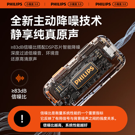 Philips (PHILIPS) state subsidy lavalier microphone wireless live broadcast vlog anchor short video outdoor recording Apple Android camera computer radio microphone one-to-one DLM3543C