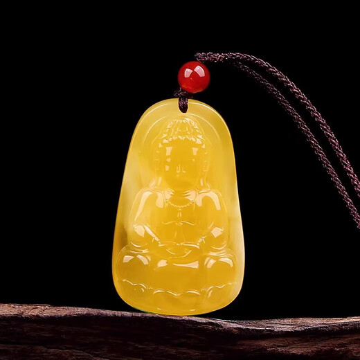 DL 1998 Guaranteed Amber Avalokitesvara Pendant Manjusri Bodhisattva Tara Puxian Tathagata Buddha Zodiac Guardian Huang Wealth God YJ3400,__,56.8*52.6 34g