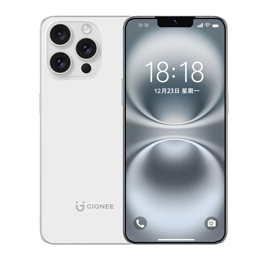 Новый восьмиъядерный смартфон Gionee на 256 ГБ ультратонкий смартфон с ультратонким сроком службы батареи Полный сетевой коммуникация WeChat 8-Open 6,5-дюймовый большой экранная распознавание лиц пожилые студенты E-Sport Backup Белый 8-ядерный + 32 ГБ