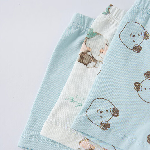 Tongtai (TONGTAI) baby underwear boys' boxer shorts without clip pp boys medium and large children's boxer briefs 3 pieces green/white/green 3 pieces 110 cm