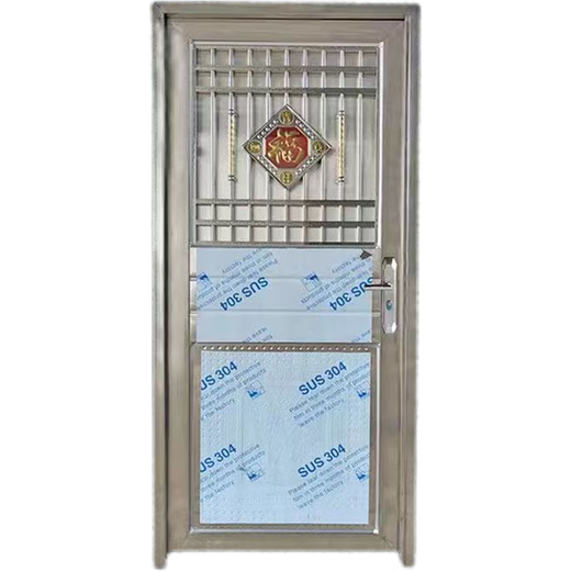 维诺亚不锈钢门304入户防盗家用进户门农村大门单门出租房阳台室外铁门 304材质内左开 790*2000mm