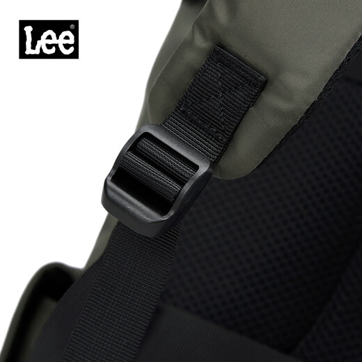 Lee outdoor backpack men's mountaineering travel bag large capacity backpack female student school bag 16-inch computer bag dark green