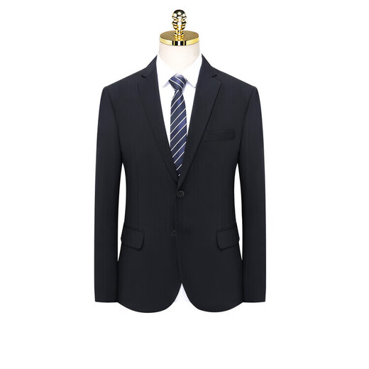 GOLDLION G+ Jinlilai suit men's four seasons new anti-wrinkle slim professional formal suit business dress men's outer black M 170 recommended 125Jin Jin equal to less than 0.5 kg