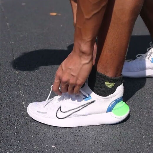 Nike men's shoes and sneakers. Spring and summer FREE barefoot mesh breathable fashion casual shoes cushioning low-top running shoes. FB1276-104/white, black, blue and green 42 (260mm)