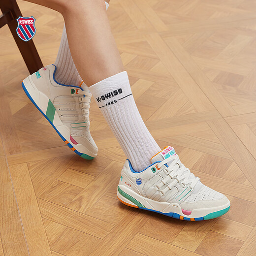 Kswiss Casual Shoes Spring New Versatile Tendy Rainbow Rainbow Candy Slam Shoes 9275-Ch Rainbow Candy Women 36