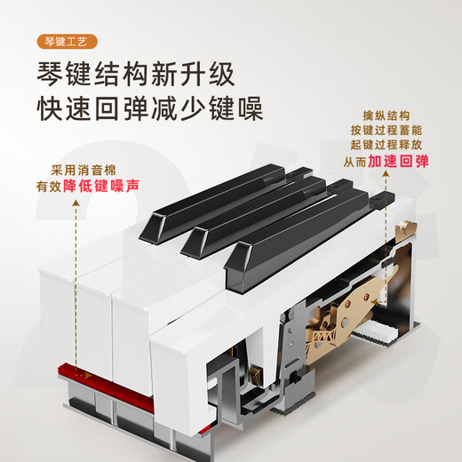 Betsy B351 electric piano 88-key hammer electronic piano for adults and children, home practice for beginners, professional examination piano B350Pro-standard 88-key wood grain brown