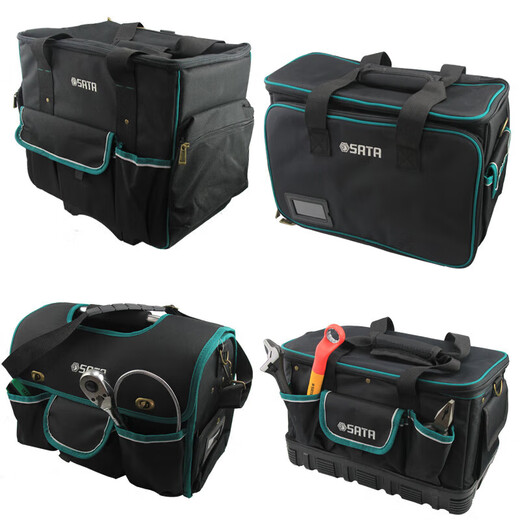 SATA multifunctional electrician toolbox tool bag home appliance repair tool bag multi-layer shoulder bag large backpack 95181 95182/commonly used model 16 inches 380x260x300mm