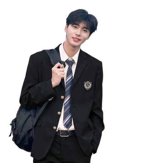 Xingsuyao (xingsuyao) DK uniform suit suit men's college style small suit jacket Japanese retro jk student graduation class suit + shirt + tie + badge + trousers XL